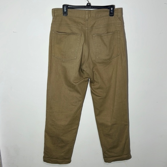 COS Tan Midrise Relaxed Fit Wide Leg Pants Size 29 - Picture 4 of 13